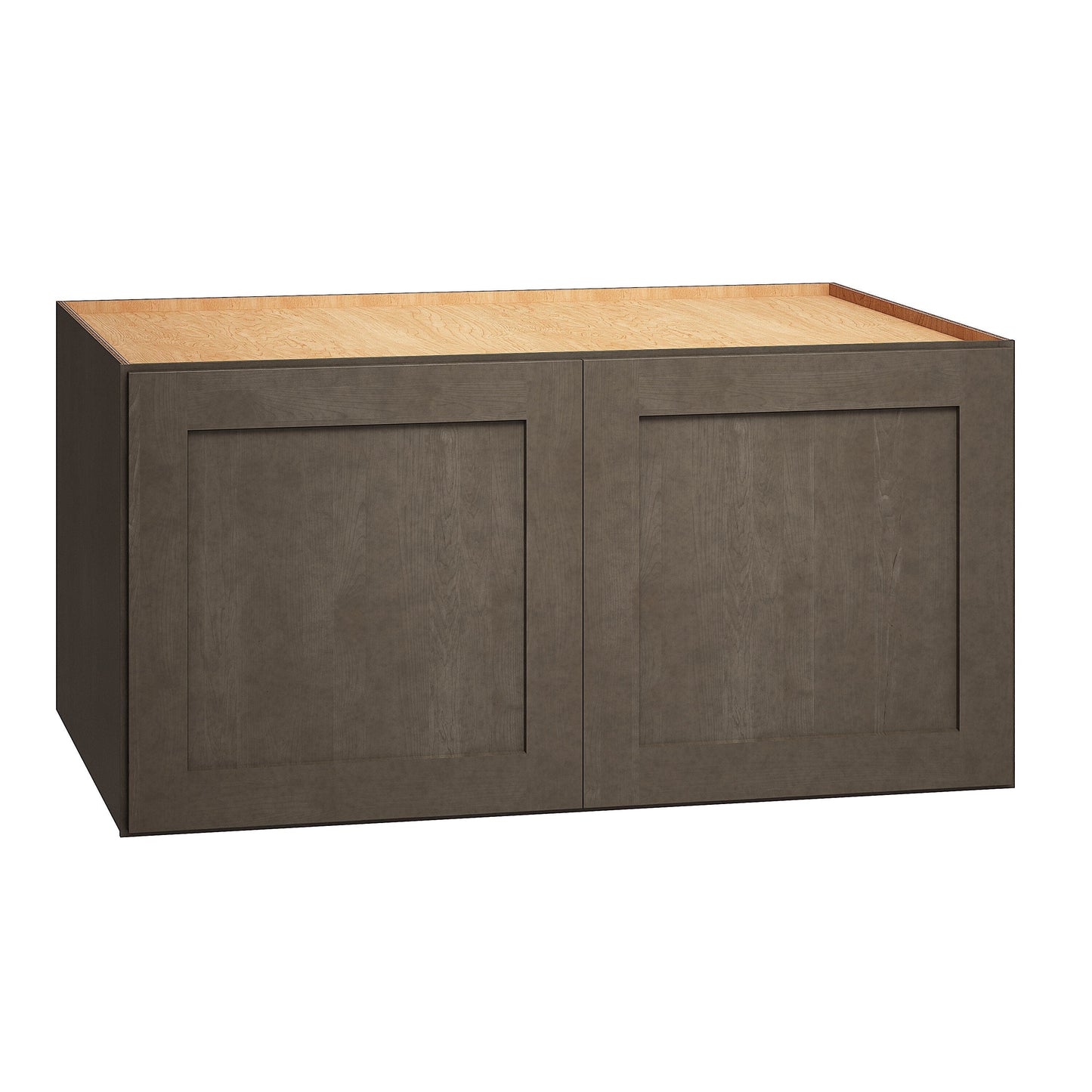 Diamond Express Jamestown 36-in W x 18-in H x 24-in D Colt Brown Wall Fully Assembled Plywood Cabinet (Recessed Panel Shaker Door Style)