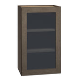 Diamond Express Jamestown 18-in W x 30-in H x 12-in D Colt Brown Wall Fully Assembled Plywood Cabinet (Recessed Panel Shaker Door Style)