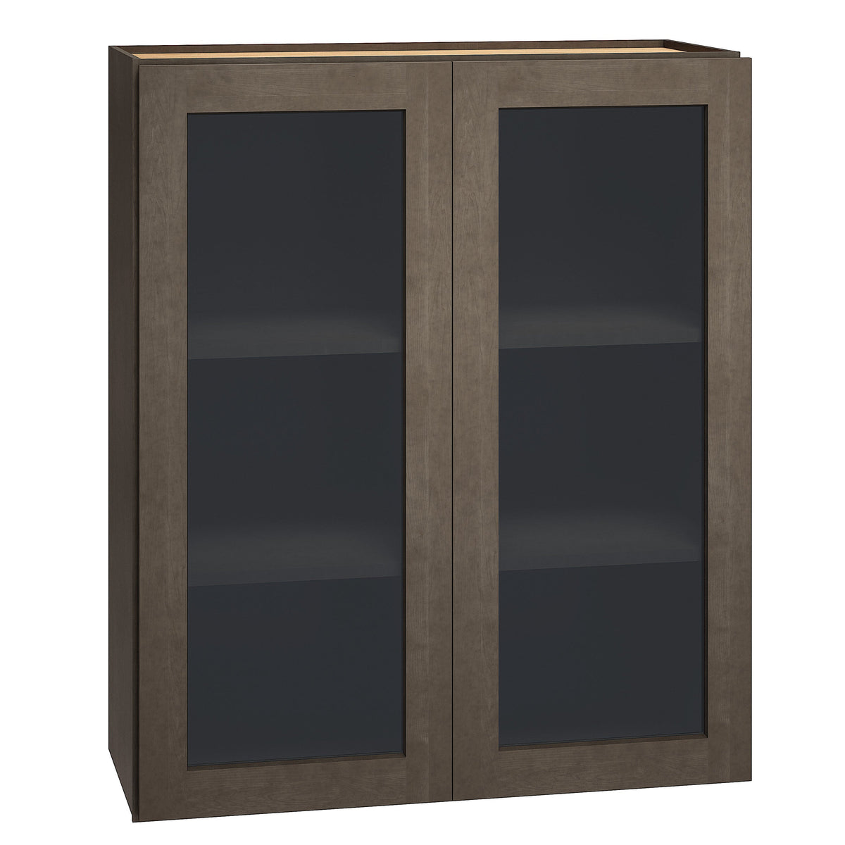 Diamond Express Jamestown 30-in W x 36-in H x 12-in D Colt Brown Wall Fully Assembled Plywood Cabinet (Recessed Panel Shaker Door Style)
