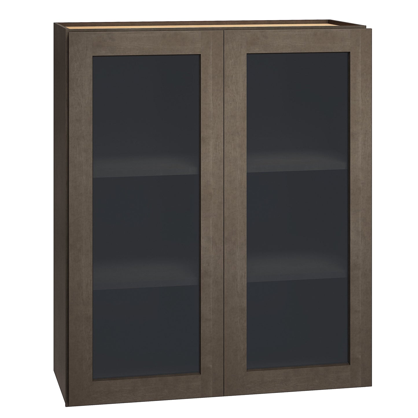 Diamond Express Jamestown 30-in W x 36-in H x 12-in D Colt Brown Wall Fully Assembled Plywood Cabinet (Recessed Panel Shaker Door Style)