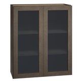 Diamond Express Jamestown 30-in W x 36-in H x 12-in D Colt Brown Wall Fully Assembled Plywood Cabinet (Recessed Panel Shaker Door Style)