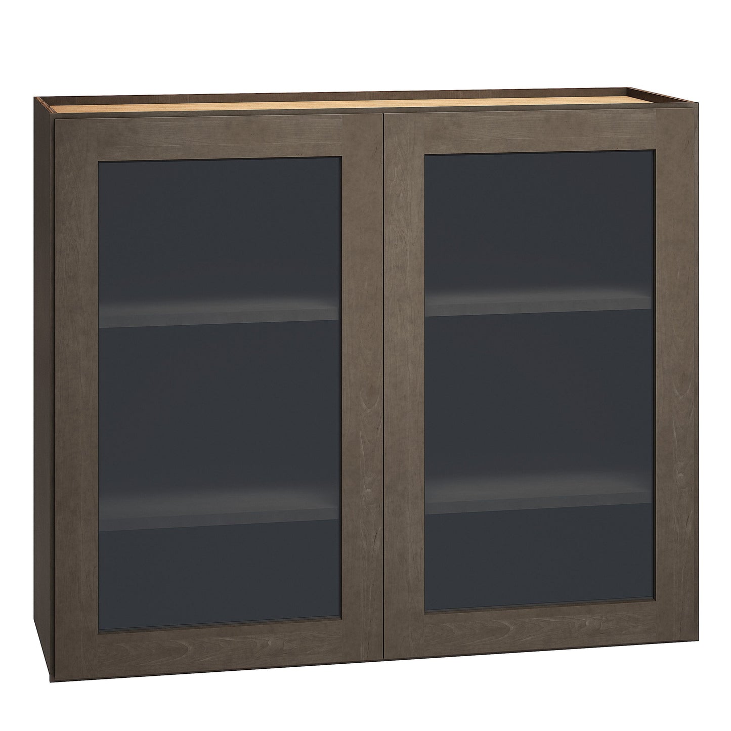 Diamond Express Jamestown 36-in W x 30-in H x 12-in D Colt Brown Wall Fully Assembled Plywood Cabinet (Recessed Panel Shaker Door Style)