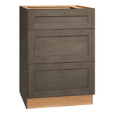 Diamond Express Jamestown 24-in W x 34.5-in H x 24-in D Colt Brown 1-Drawer Base Fully Assembled Plywood Cabinet (Recessed Panel Shaker Style)