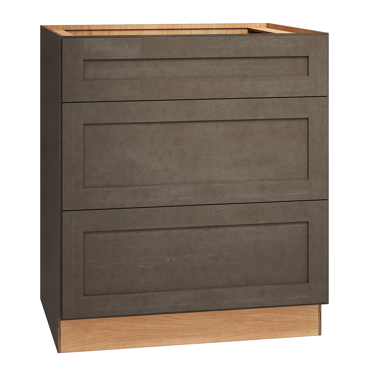 Diamond Express Jamestown 30-in W x 34.5-in H x 24-in D Colt Brown 1-Drawer Base Fully Assembled Plywood Cabinet (Recessed Panel Shaker Style)