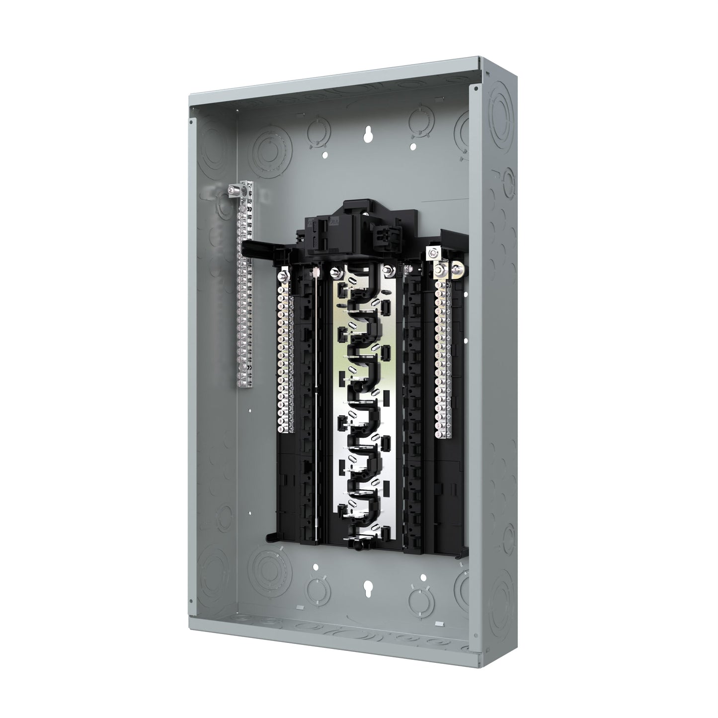 Siemens SN 100-Amp 24-space load center - angle view
