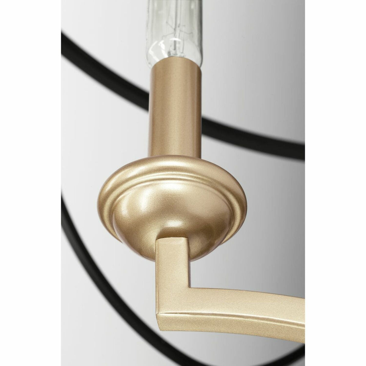 Progress Lighting Landree 5-Light Matte Black Traditional Chandelier