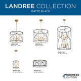 Progress Lighting Landree 5-Light Gray Traditional Chandelier