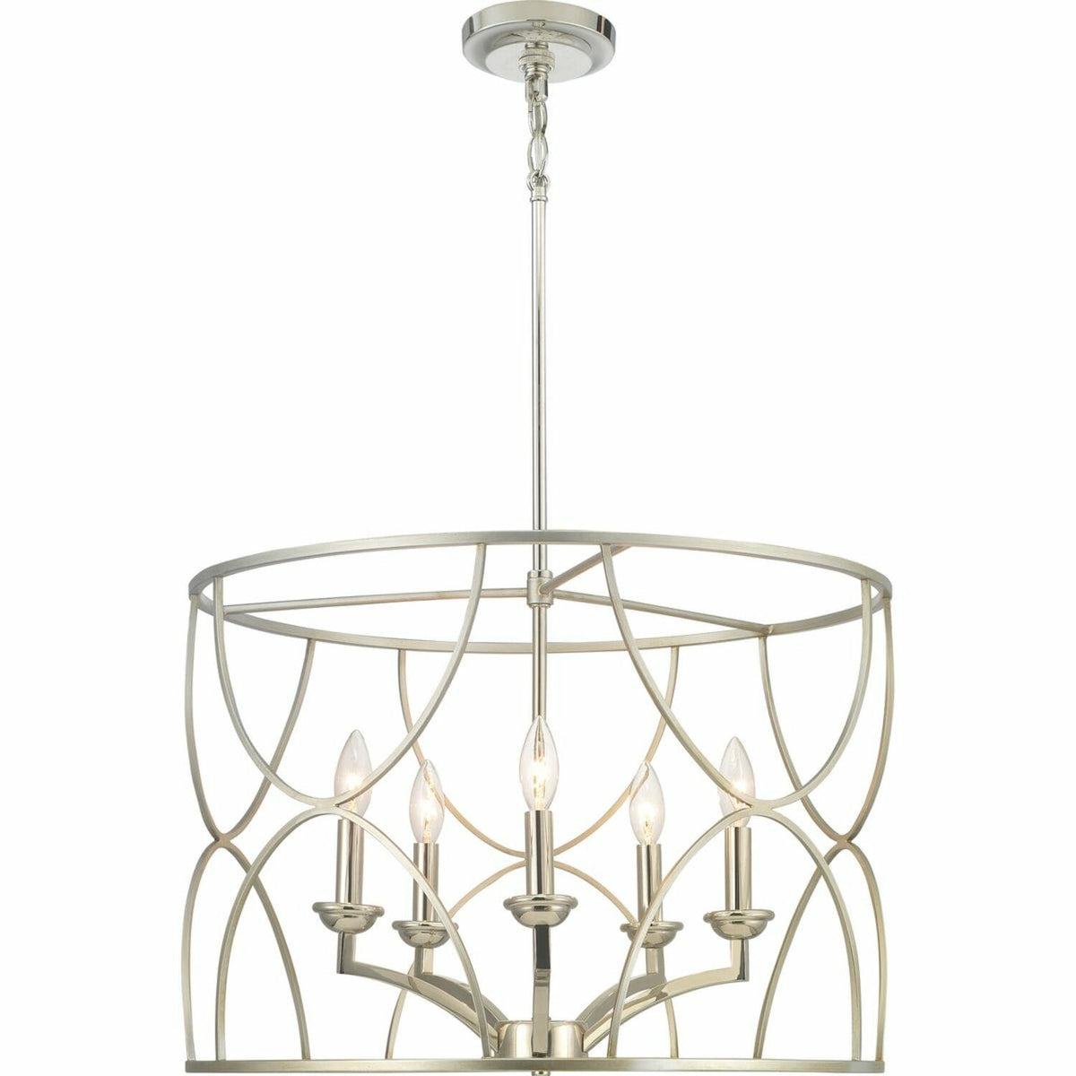 Progress Lighting Landree 5-Light Gray Traditional Chandelier