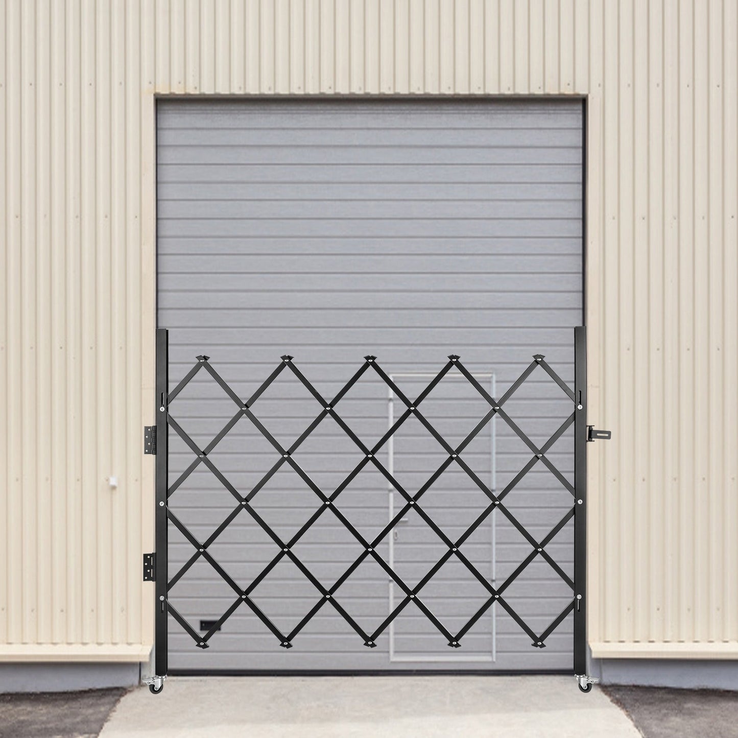 VEVOR 4.1-ft H x 5.5-ft W Black Board-on-board Security Composite Fence Panel