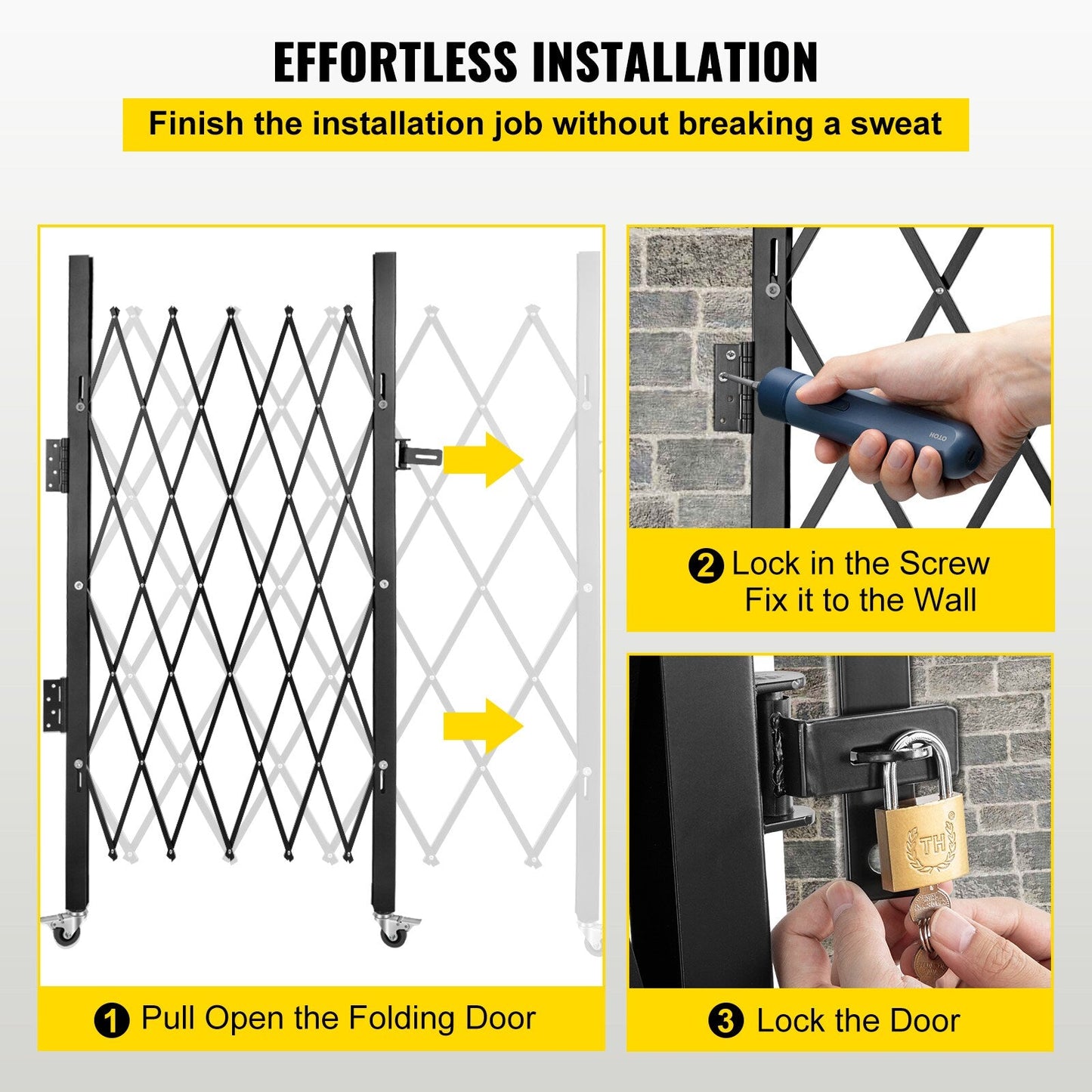VEVOR 4.1-ft H x 5.5-ft W Black Board-on-board Security Composite Fence Panel