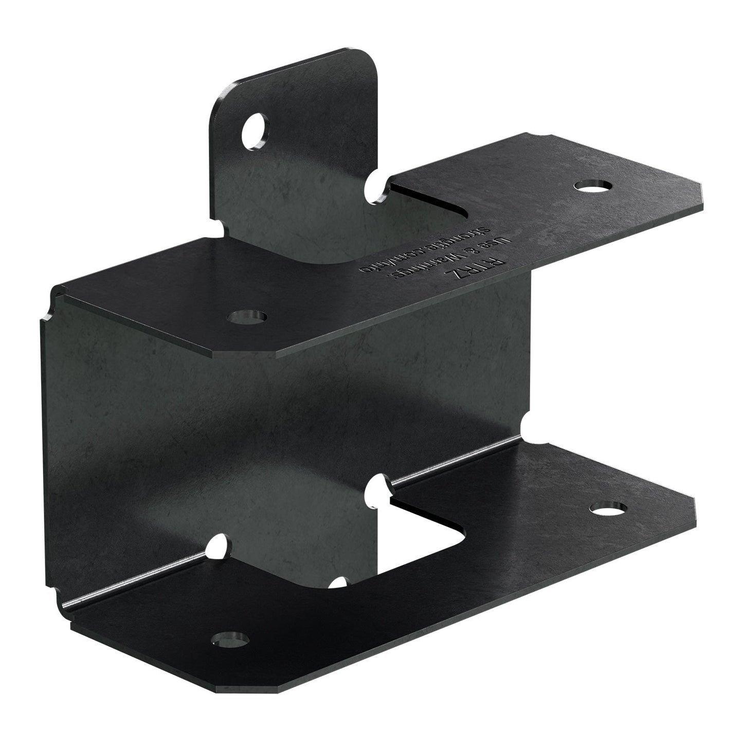 Simpson Strong-Tie 2.875-in x 3-in Rigid Tie Zmax Galvanized with Black Powder Coat Steel Rail Bracket