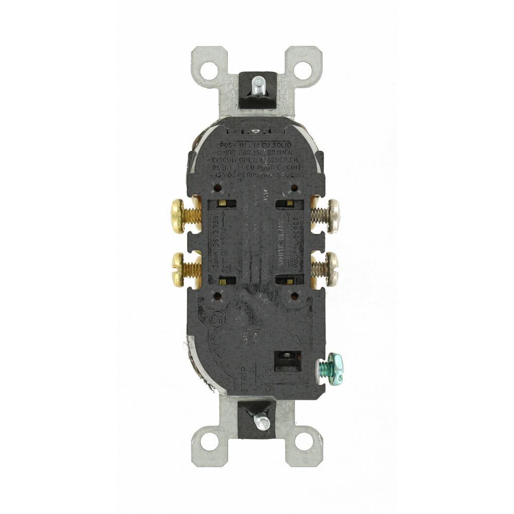15 Amp Tamper Resistant Duplex Outlet, Light Almond - Super Arbor