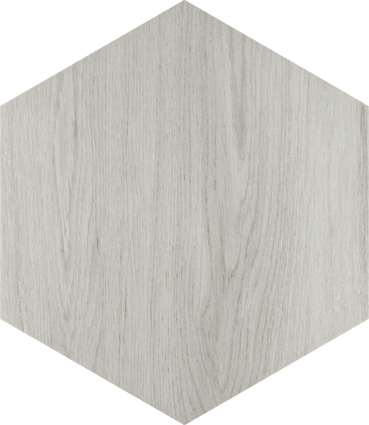 Affinity Tile Natura Hex White 14-in x 16-in Satin Porcelain Wood look Hexagon Floor and Wall Tile product image