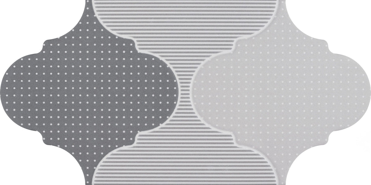 Affinity Tile Apreggio Rondo Provenzal Grey 6-in x 13-in Multi-finish Porcelain Patterned Multi-shaped Floor and Wall Tile product image