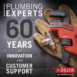 Delta Victorian Chrome 2‑Handle Multi-Function Shower Faucet Trim, 5.5-in Showerhead, T17255