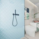 Giorbello (Sample) Glass Arabesque Tiles Morning Sky Blue 4-1/2-in x 4-1/2-in Glossy Glass Lantern Subway Wall Tile