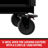 CRAFTSMAN Premium 2000 Series 51.2-in L x 39.5-in H 8-Drawer Rolling Black Wood Work Bench