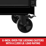 CRAFTSMAN Premium 2000 Series 41-in W x 39.5-in H 9-Drawer Steel Rolling Tool Cabinet (Black)
