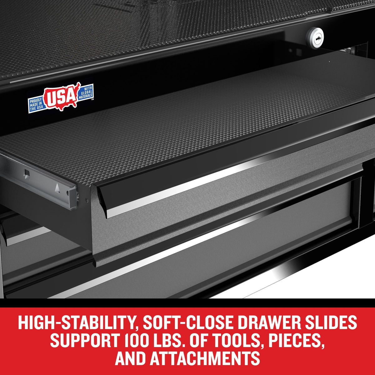CRAFTSMAN Premium 2000 Series 41-in W x 39.5-in H 9-Drawer Steel Rolling Tool Cabinet (Black)