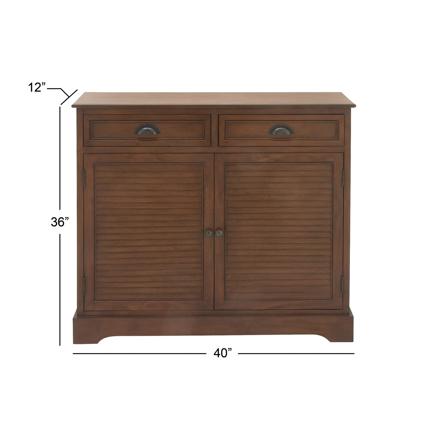 Grayson Lane Brown Pine 2-Drawer Accent Chest