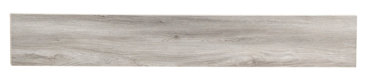 STAINMASTER (Sample) Beeson Oak Waterproof Wood Look Interlocking Luxury Vinyl Plank, 12-mil Wear Layer, 9.05-in x 12-in