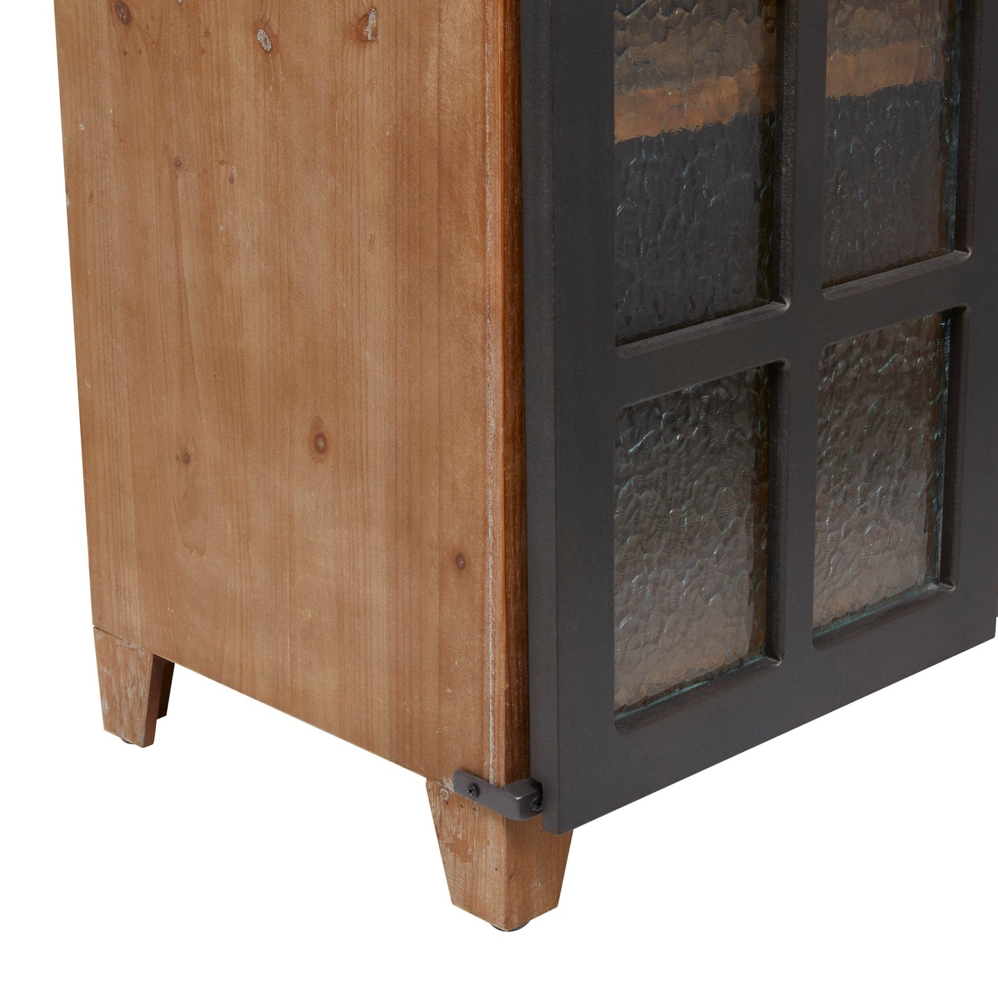 Grayson Lane 31.5-in x 32.5-in Pine Brown Rectangle Bar Cabinet