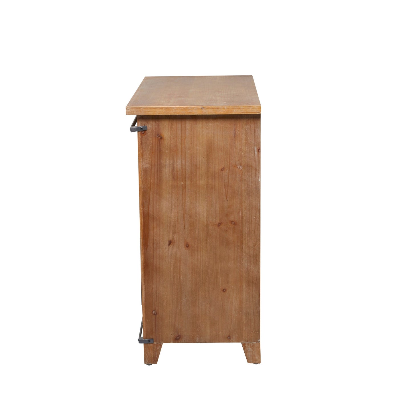 Grayson Lane 31.5-in x 32.5-in Pine Brown Rectangle Bar Cabinet