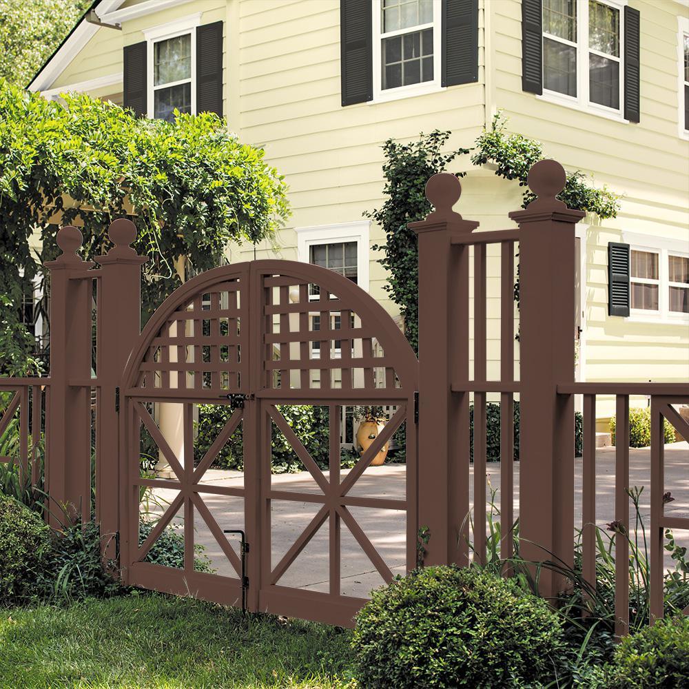 BEHR 5 gal. #SC-117 Russet Solid Color House and Fence Exterior Wood Stain - Super Arbor