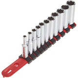 CRAFTSMAN 11-Piece Metric 1/4-in Drive 6-Point Deep Socket Set