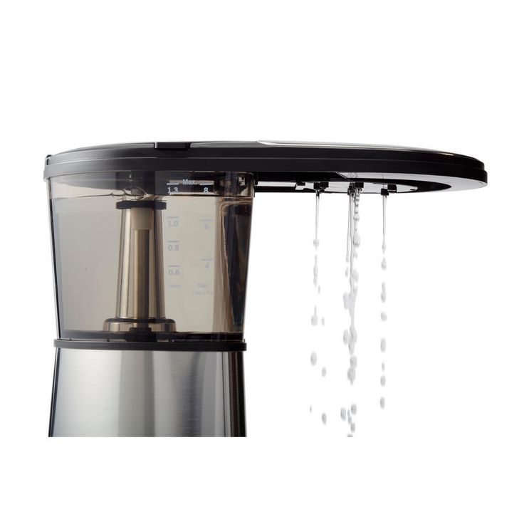 8-Cup Stainless Drip Coffee Maker with Glass Carafe