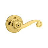 Lido Satin Nickel Privacy Bed/Bath Door Lever Featuring Microban Antimicrobial Technology - Super Arbor