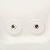 EverClean 77 in. Acrylic Corner Drop-in Whirlpool Bathtub in White - Super Arbor