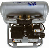 4610S Ultra Quiet and Oil-Free 1.0 HP, 4.6 Gal. Steel Twin Tank Electric Portable Air Compressor - Super Arbor