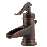 SINKOLOGY Newton All-In-One 14 in. Dual Mount Copper Bathroom Sink with Pfister Centerset Rustic Bronze Faucet and Drain