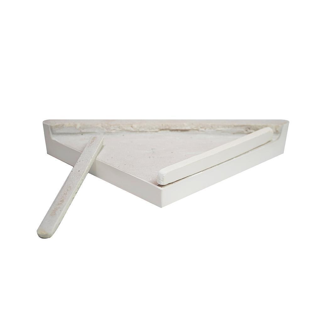 Prairie 60 in. W x 90 in. H 8-Piece Glue Up Cultured Marble Alcove Shower Wall Surround in Matte White w/Shelves, Trims - Super Arbor