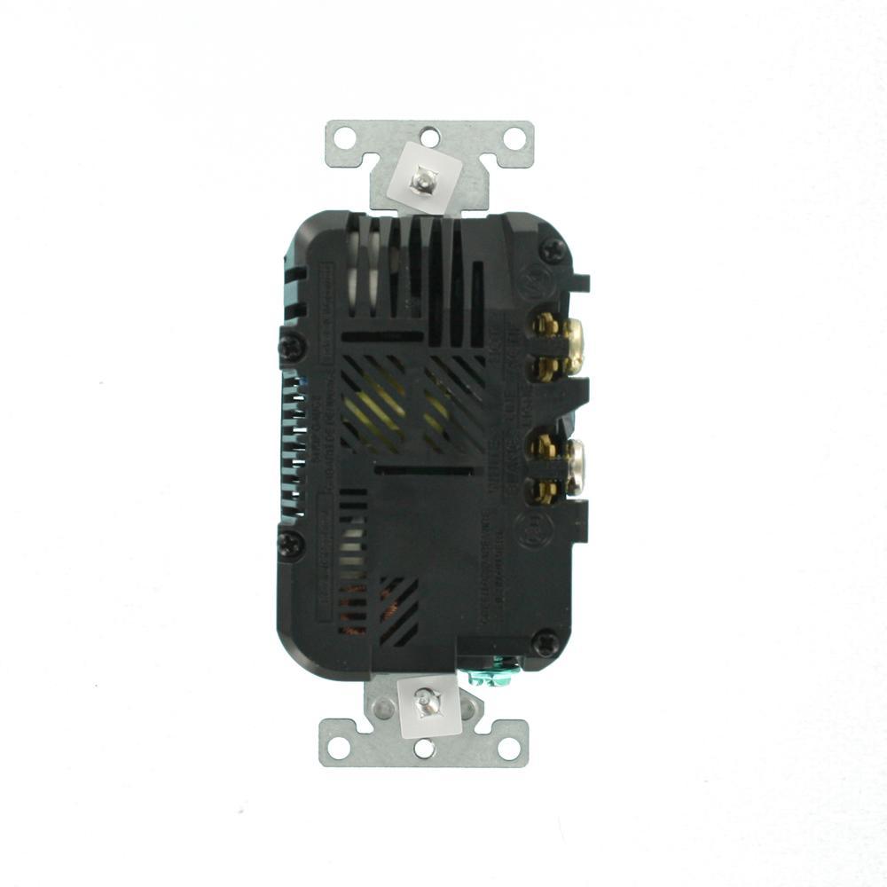 3.6A USB Dual Type A In-Wall Charger with 15 Amp Tamper-Resistant Outlets, Black - Super Arbor