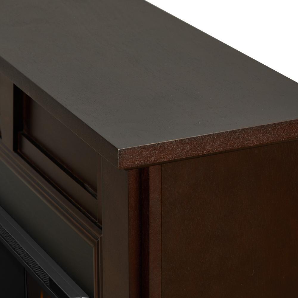 Granby 50 in. Freestanding Electric Fireplace in Dark Walnut - Super Arbor