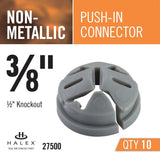 3/8 in. Non-Metallic Push-In Connector (10-Pack) - Super Arbor