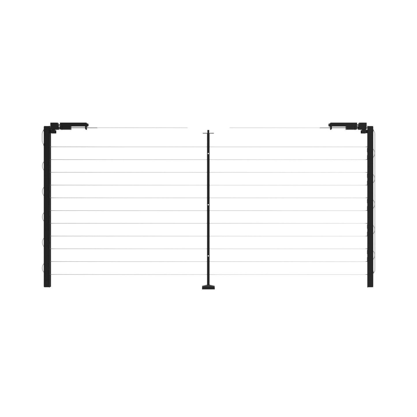 Barrette Outdoor Living Elevation 6-ft x 36-in Matte Black Aluminum Deck Cable Rail Kit