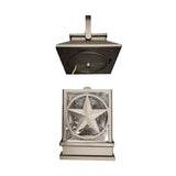 Portfolio 7.2-in Texas Star Solar Lantern Light, Black Plastic, 4.84-in W