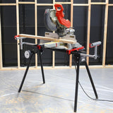 40-1/2 in. x 83 in. Universal Rolling Miter Saw Compound Roller Stand - Super Arbor