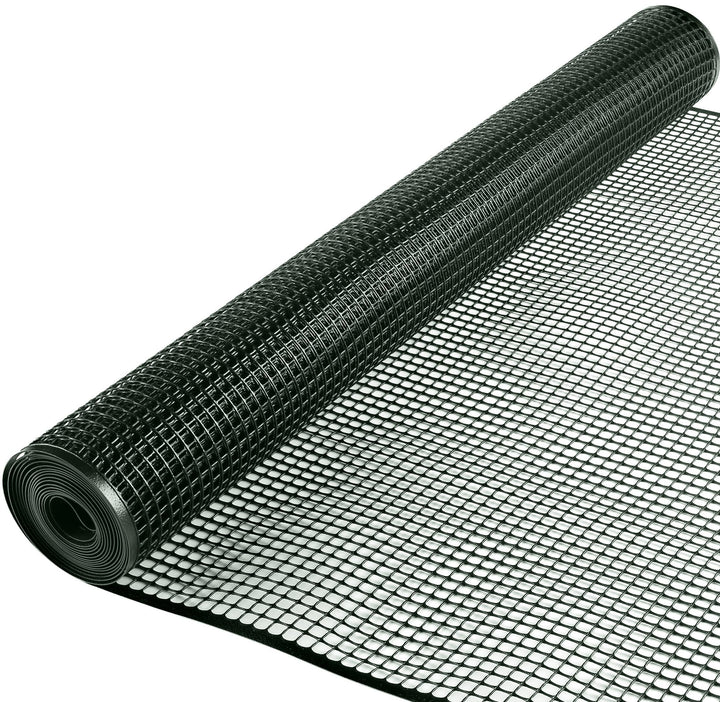 BOEN 3' x 15' Green Plastic Extruded Mesh Fencing 7-Gauge