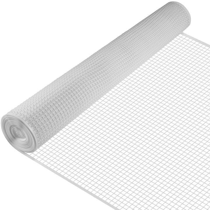 BOEN 15-ft x 3-ft 7-Gauge White Plastic Extruded Mesh Rolled Fencing
