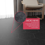 Lucida USA Dark Gray Solid 12-mil x 6-in W x 6-in L Waterproof Peel and Stick Vinyl Tile Flooring (21.5-sq ft/ Carton)