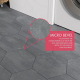 Lucida USA Gray Stone Look 12-mil x 6-in W x 6-in L Waterproof Peel and Stick Vinyl Tile Flooring (21.5-sq ft/ Carton)