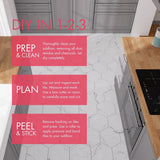 Lucida USA White Marble Look 12-mil x 6-in W x 6-in L Waterproof Peel and Stick Vinyl Tile Flooring (21.5-sq ft/ Carton)