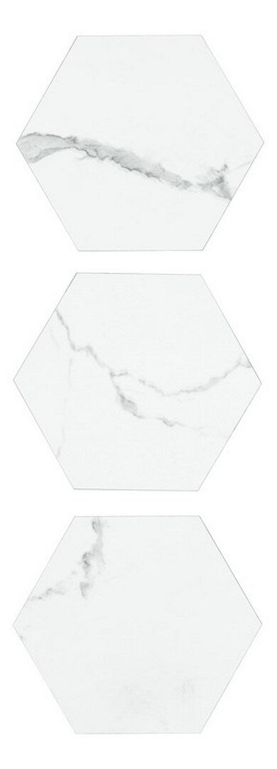 Lucida USA White Marble Look 12-mil x 6-in W x 6-in L Waterproof Peel and Stick Vinyl Tile Flooring (21.5-sq ft/ Carton)