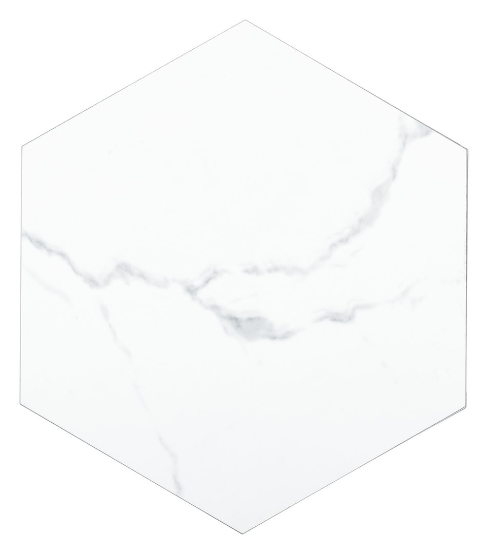 Lucida USA White Marble Look 12-mil x 6-in W x 6-in L Waterproof Peel and Stick Vinyl Tile Flooring (21.5-sq ft/ Carton)