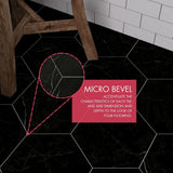 Lucida USA Black Marble Look 12-mil x 6-in W x 6-in L Waterproof Peel and Stick Vinyl Tile Flooring (0.6-sq ft/ Piece)