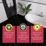 Lucida USA Black Marble Look 12-mil x 6-in W x 6-in L Waterproof Peel and Stick Vinyl Tile Flooring (0.6-sq ft/ Piece)